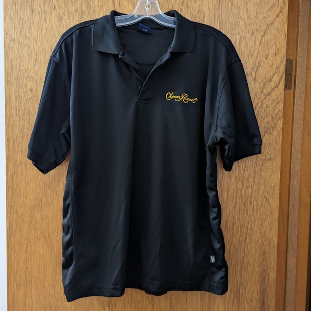 Black Crown Royal polo Shirt